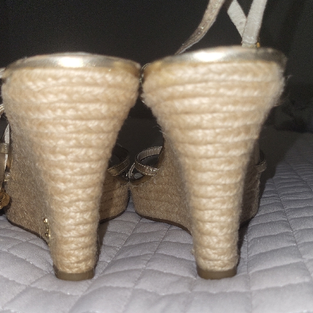 Michael Kors Gold and Tan Wedges - Picture 5 of 6